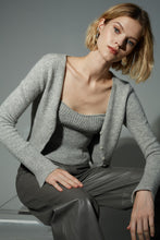 Load image into Gallery viewer, VIDA TUBE TOP | PALE GREY MELANGE