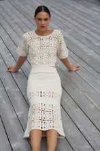 Load image into Gallery viewer, JANA CROCHET SKIRT | IVORY