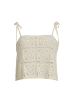 Load image into Gallery viewer, IOLA CROCHET TOP | IVORY