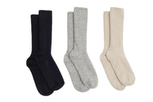 Load image into Gallery viewer, ALI RIBBED SOCK | PALE GREY MELANGE