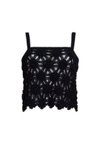 Load image into Gallery viewer, MILA CROCHET TOP | BLACK