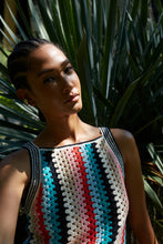 Load image into Gallery viewer, KERRY CROCHET TOP | IVORY/ESPRESSO/BLACK