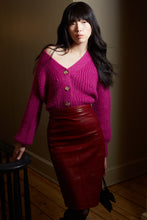 Load image into Gallery viewer, SARA CARDI | FUCHSIA