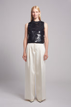 Load image into Gallery viewer, CORA TANK | BLACK W/ BLACK SEQUINS