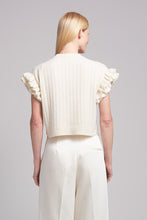 Load image into Gallery viewer, TANYA RUFFLE TANK | IVORY