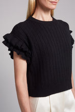 Load image into Gallery viewer, TANYA RUFFLE TANK | BLACK