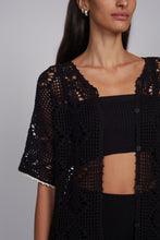 Load image into Gallery viewer, VIOLET CROCHET COVER UP | BLACK