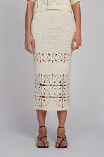 Load image into Gallery viewer, JANA CROCHET SKIRT | IVORY