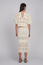 Load image into Gallery viewer, JANA CROCHET SKIRT | IVORY
