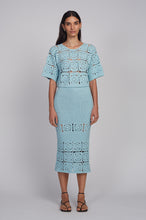 Load image into Gallery viewer, JANA CROCHET SKIRT | SKYE BLUE
