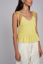 Load image into Gallery viewer, MALI STRIPE CAMI | IVORY/LIMONE STRIPE