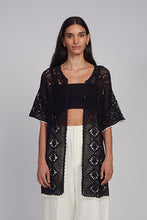 Load image into Gallery viewer, VIOLET CROCHET COVER UP | BLACK
