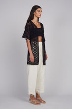Load image into Gallery viewer, VIOLET CROCHET COVER UP | BLACK