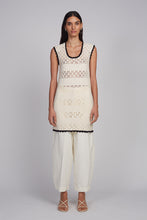 Load image into Gallery viewer, BELLA MINI DRESS | IVORY/BLACK COMBO