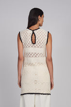Load image into Gallery viewer, BELLA MINI DRESS | IVORY/BLACK COMBO