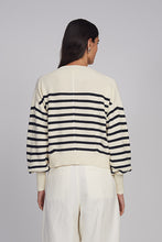 Load image into Gallery viewer, LAYLA STRIPE SWEATER | IVORY + NAVY