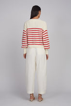 Load image into Gallery viewer, LAYLA STRIPE SWEATER | IVORY + ROSSO