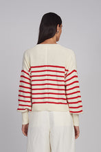 Load image into Gallery viewer, LAYLA STRIPE SWEATER | IVORY + ROSSO