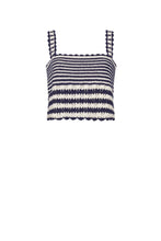 Load image into Gallery viewer, CARIA STRIPE CROCHET TOP