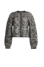 Load image into Gallery viewer, SKYLAR CARDI | IVORY/BLACK TWEED