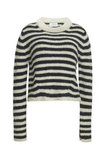 Load image into Gallery viewer, AVA STRIPE SWEATER | IVORY + BLACK
