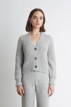 Load image into Gallery viewer, SARA CARDI | PALE GREY MELANGE