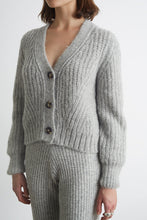 Load image into Gallery viewer, SARA CARDI | PALE GREY MELANGE