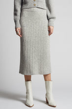 Load image into Gallery viewer, PIA TUBE SKIRT | PALE GREY MELANGE