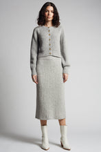 Load image into Gallery viewer, PIA TUBE SKIRT | PALE GREY MELANGE