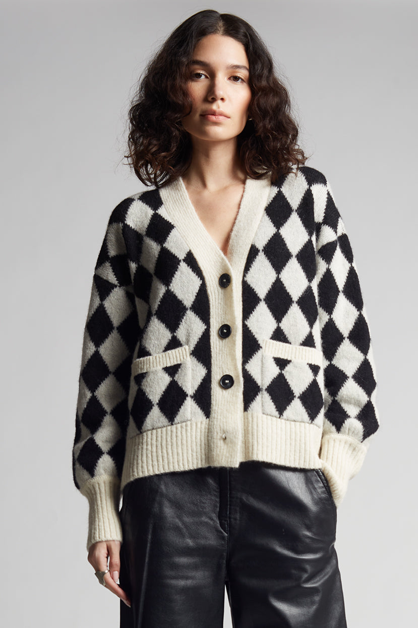 WEIRDO◇CHARLIE - CARDIGAN/カーディガン(厚手)/XL/ウール/NVY/WRD