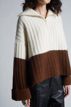 Load image into Gallery viewer, UMA COLOR-BLOCK PONCHO