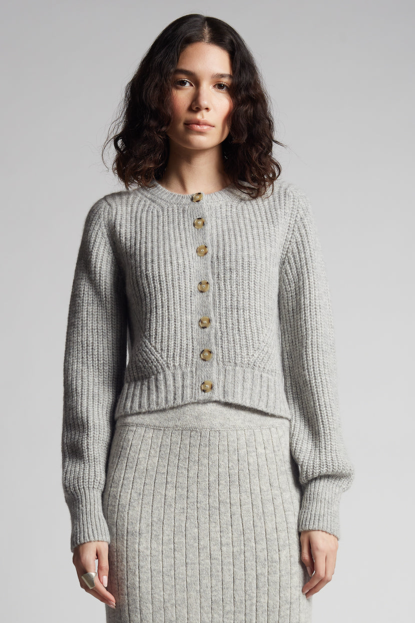 Patricia Plaid Cardi Grey 6264 main image 0