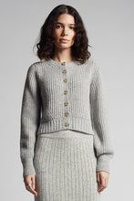 Load image into Gallery viewer, BECCA CARDI | PALE GREY MELANGE