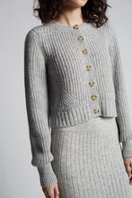 Load image into Gallery viewer, BECCA CARDI | PALE GREY MELANGE