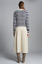 Load image into Gallery viewer, AVA STRIPE SWEATER | IVORY + NAVY