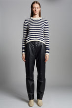 Load image into Gallery viewer, AVA STRIPE SWEATER | IVORY + NAVY
