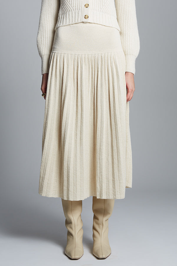 LEA SKIRT, IVORY – Eleven Six Knits