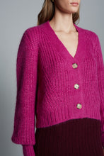 Load image into Gallery viewer, SARA CARDI | FUCHSIA