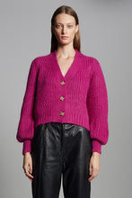 Load image into Gallery viewer, SARA CARDI | FUCHSIA