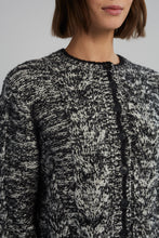 Load image into Gallery viewer, SKYLAR CARDI | IVORY/BLACK TWEED