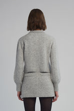 Load image into Gallery viewer, SADIE CARDI | PALE MELANGE GREY