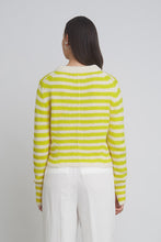 Load image into Gallery viewer, AVA STRIPE SWEATER | IVORY + CITRON
