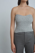 Load image into Gallery viewer, VIDA TUBE TOP | PALE GREY MELANGE