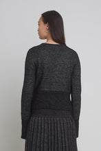 Load image into Gallery viewer, JENNI CARDI | BLACK + SILVER LUREX