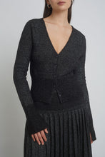 Load image into Gallery viewer, JENNI CARDI | BLACK + SILVER LUREX