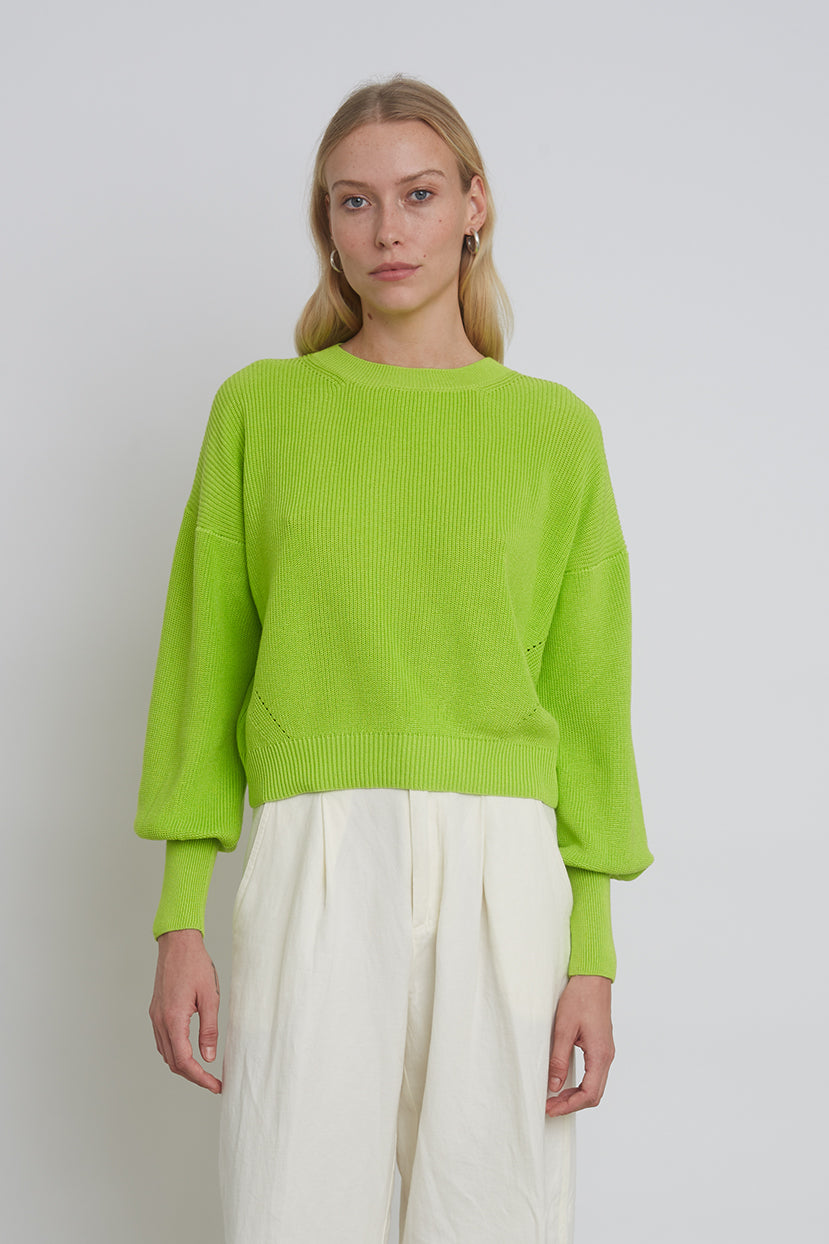 LAYLA SWEATER | NEON LIME