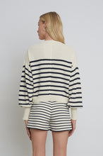 Load image into Gallery viewer, LAYLA STRIPE SWEATER | IVORY + NAVY