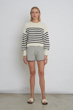 Load image into Gallery viewer, LAYLA STRIPE SWEATER | IVORY + NAVY