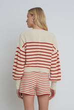 Load image into Gallery viewer, LAYLA STRIPE SWEATER | IVORY + TOMATO