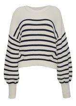 Load image into Gallery viewer, LAYLA STRIPE SWEATER | IVORY + NAVY